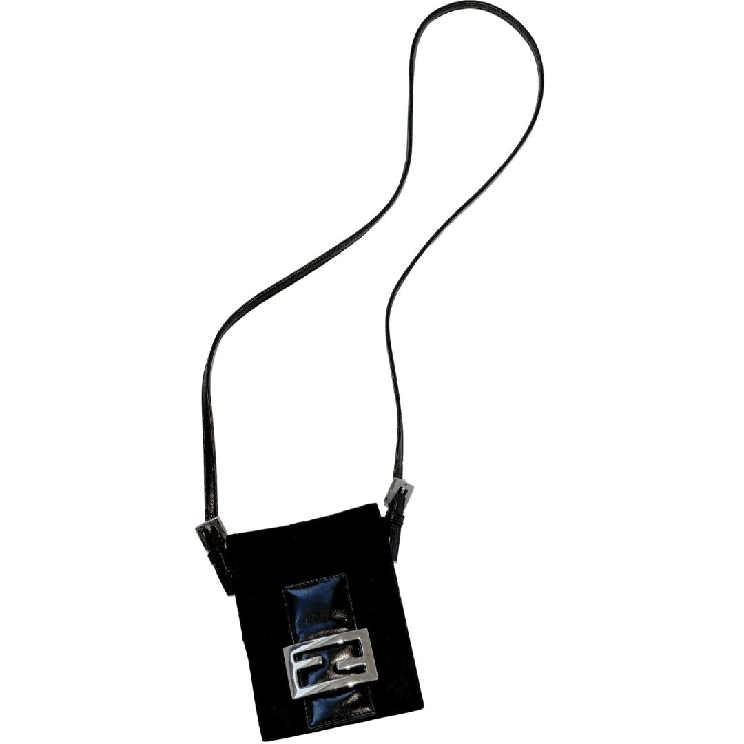 Fendi Mamma Baguette (Black Nylon)