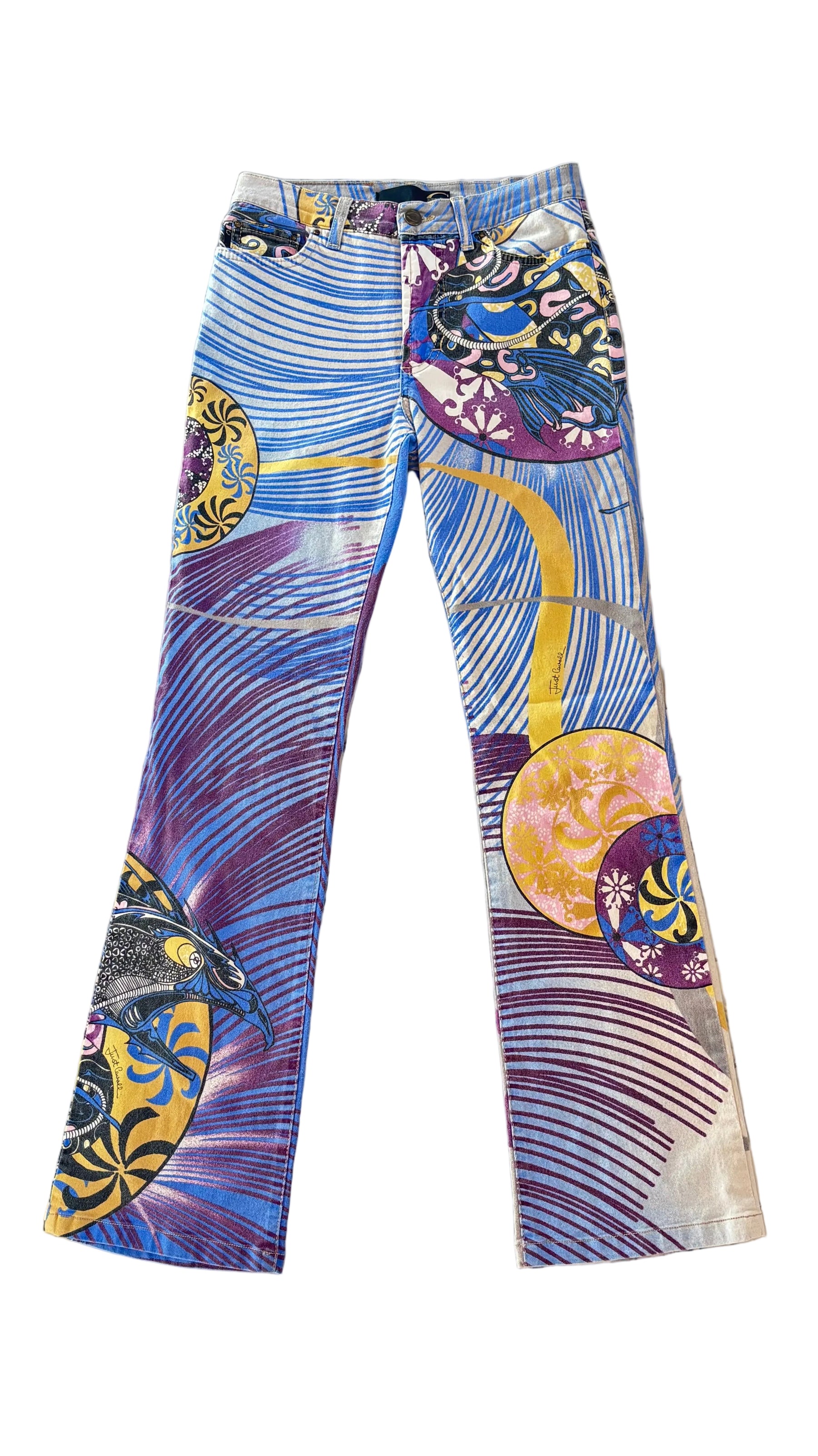 Multicolor Printed Just Cavalli Pants