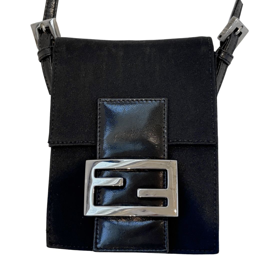 Fendi Mamma Baguette (Black Nylon)