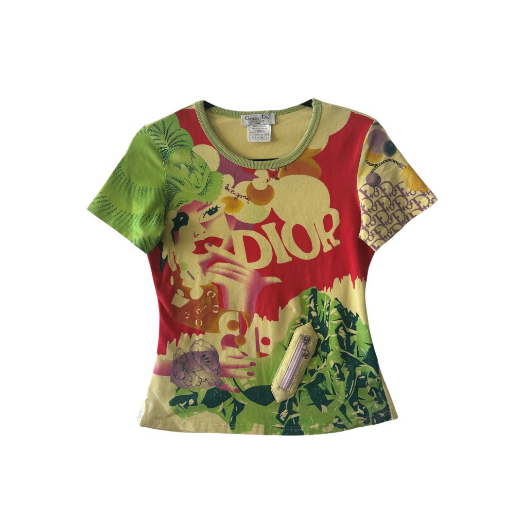 Christian Dior Spring 2005 Multicolor Baby Tee
