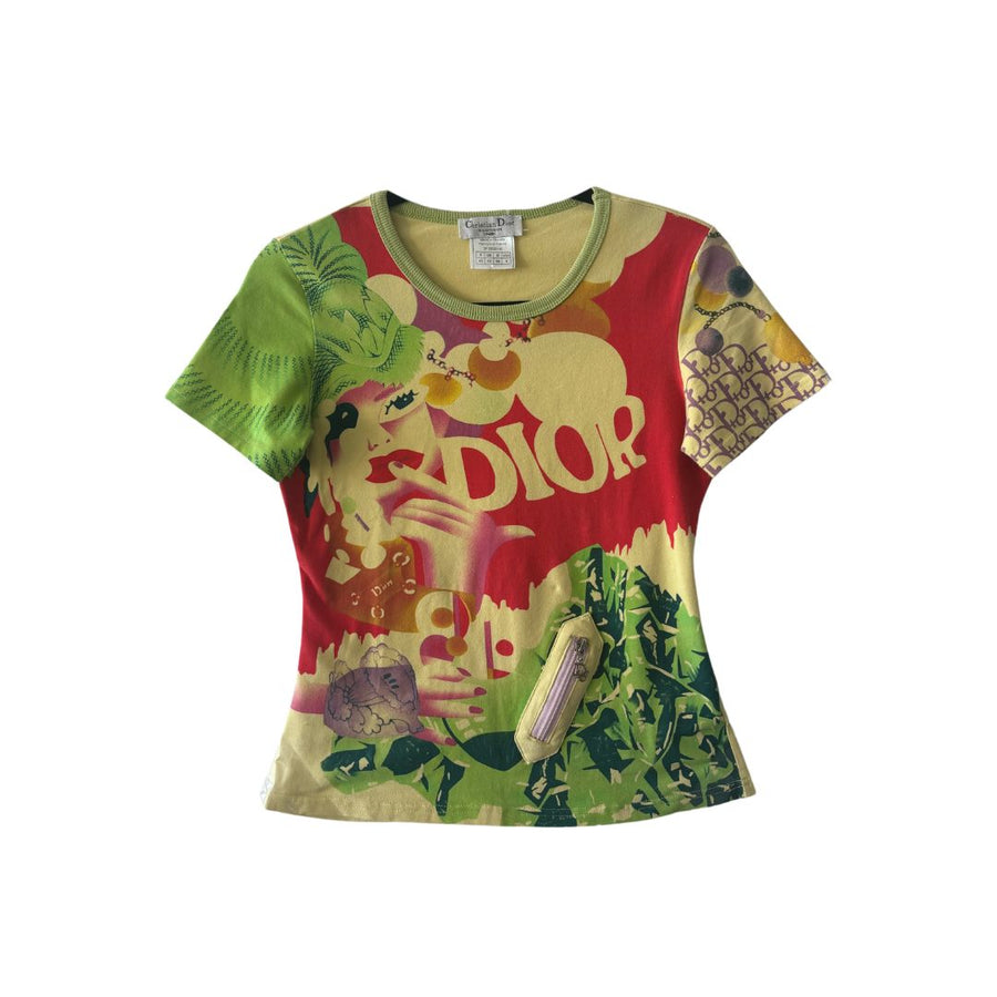Christian Dior Spring 2005 Multicolor Baby Tee